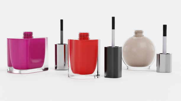 逼真的3D指甲油渲染图片下载