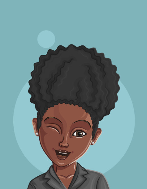 卡通女性肖像女性头像你图片下载