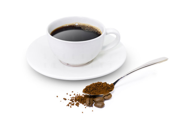 一杯咖啡和咖啡粉图片下载