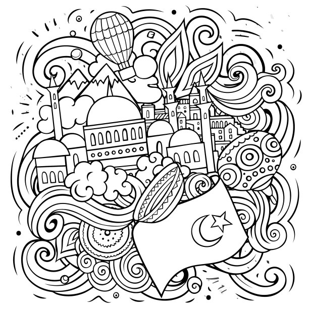 土耳其卡通涂鸦图片下载