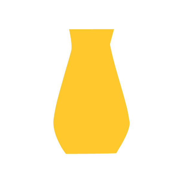 可爱的手绘花瓶矢量图片下载