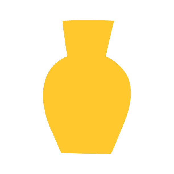 可爱的手绘花瓶矢量图片下载