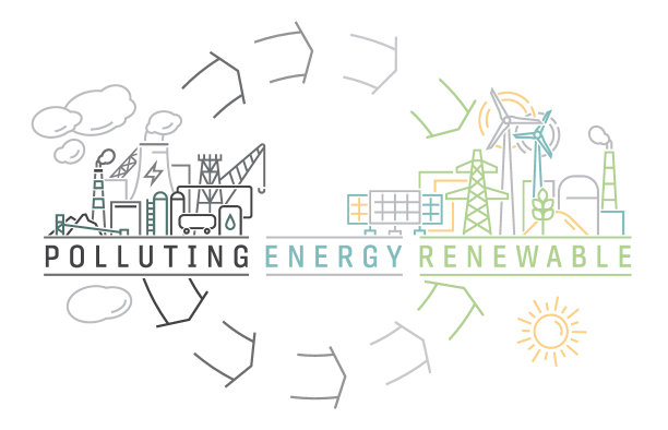 绿色能源生产。向可再生替代能源过渡图片下载