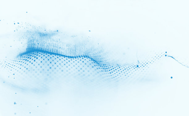 白色背景上的蓝色抽象波。蓝色的数字说明图片下载