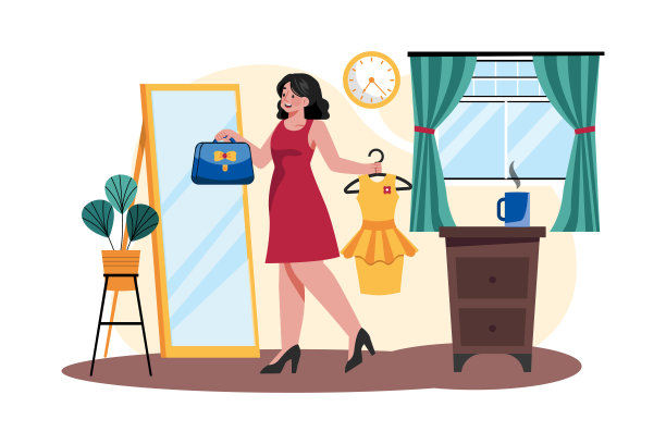 女孩为工作打扮图片下载