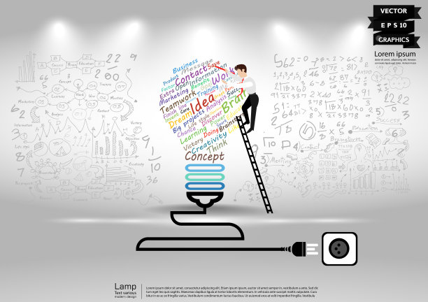 插画商业。设计现代理念和概念思考创意。为头脑风暴，社交网络，成功，计划，思考，搜索，分析，沟通，未来的想法创新技术。图片下载