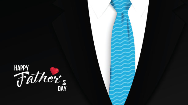 父亲节快乐贺卡。矢量插图。图片下载