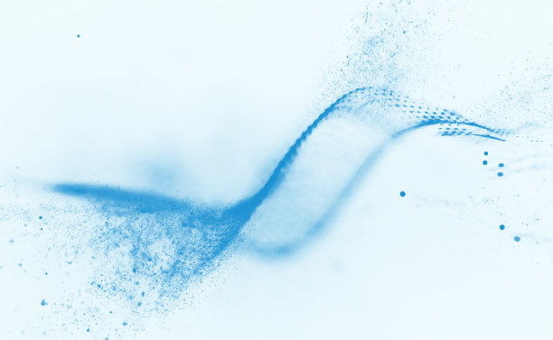 白色背景上的蓝色抽象波。蓝色的数字说明图片下载