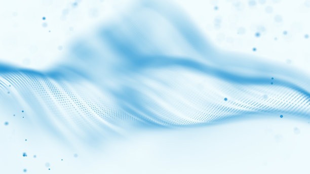 白色背景上的蓝色抽象波。蓝色的数字说明图片下载