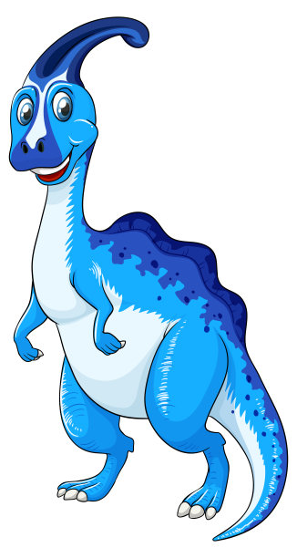 一个副龙恐龙卡通人物图片下载