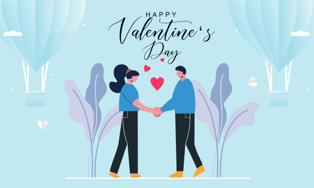 情人节背景与夫妇图片下载