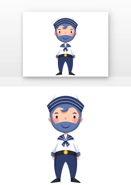 可爱航海水手大暑图片下载