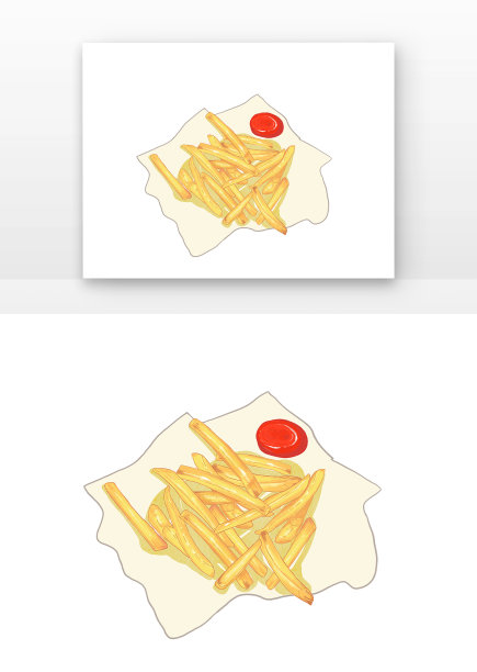 西餐美食炸薯条图片下载