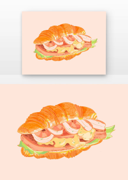 美味西餐三明治图片下载