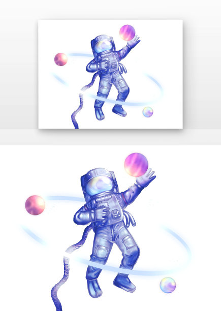 月球日宇航员星球图片下载