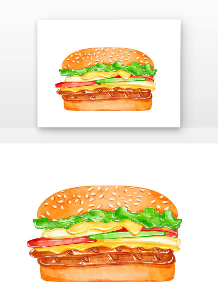 西餐快餐美食汉堡图片下载
