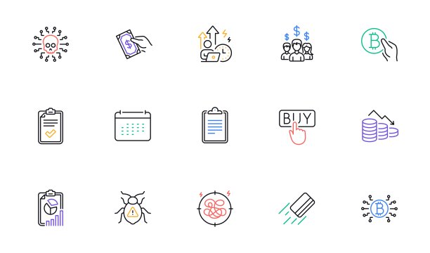 比特币系统，比特币支付和购买线图标网站，打印。为设计。向量图片下载