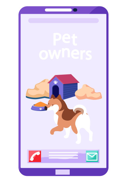 宠物主人社交获取信息和分享动物照片的手机应用程序图片下载