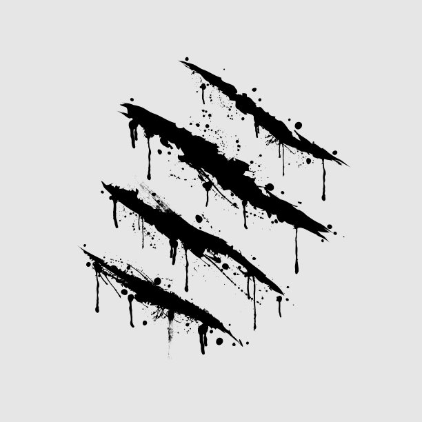 抓爪黑色表面背景图片下载