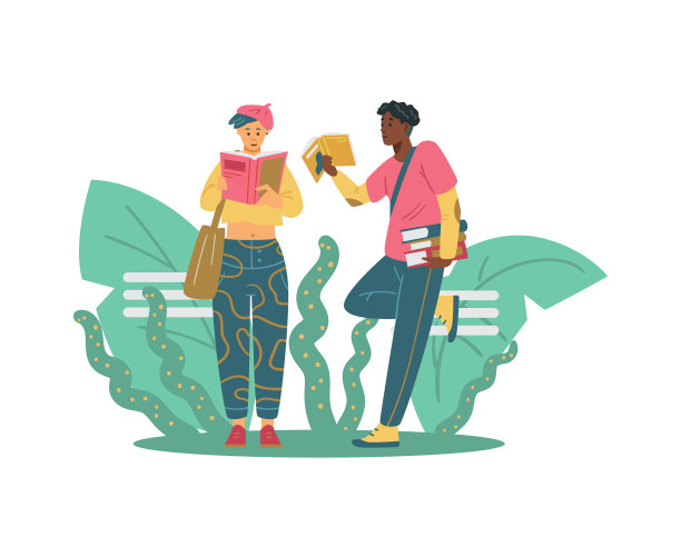 一名黑人学生给他的亚裔学生读一本书图片下载