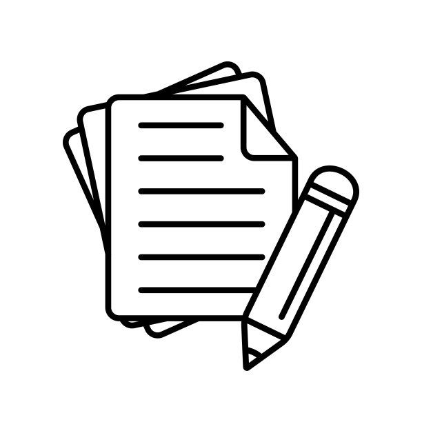 清单与铅笔图标矢量插图。测试矢量图标。图片下载
