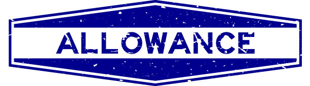 Grunge蓝色允许字六边形橡胶密封图片下载