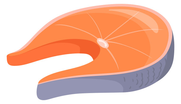 鱼排卡通图标。海鲜restaraunt菜图片下载