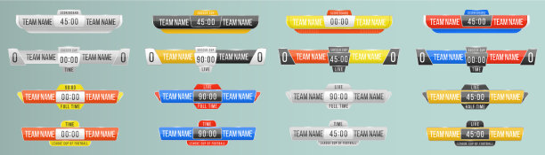 一个记分牌转播体育记分牌足球图片下载