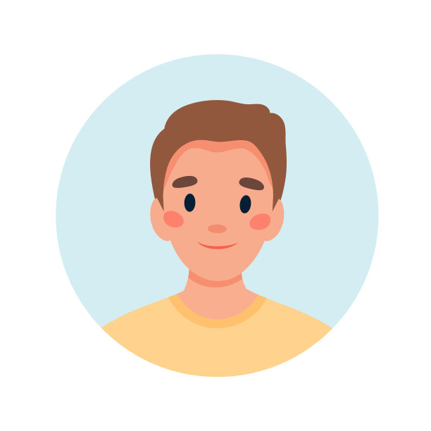 一个年轻白人男子的头像图片下载