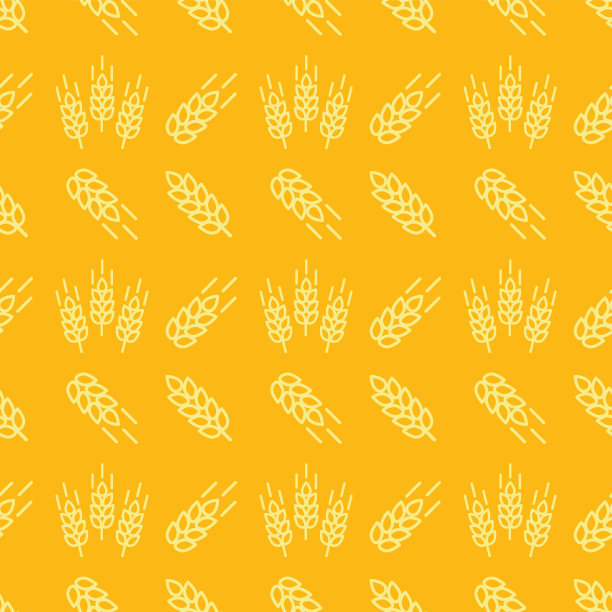 无缝图案与麦穗图片下载