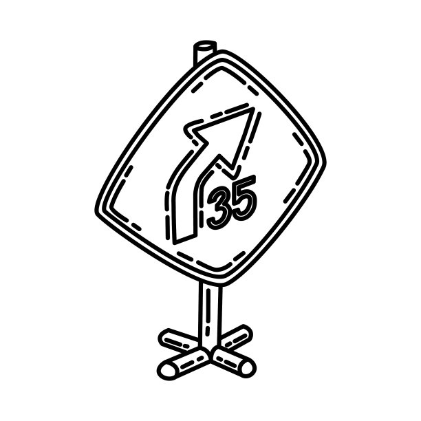 曲线与咨询速度图标涂鸦手绘图片下载