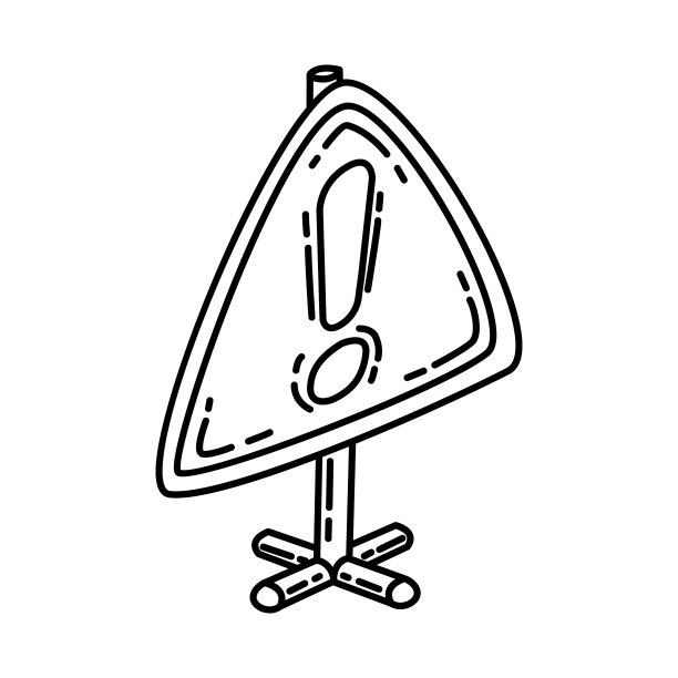 其他危险图标涂鸦手绘或勾勒图片下载