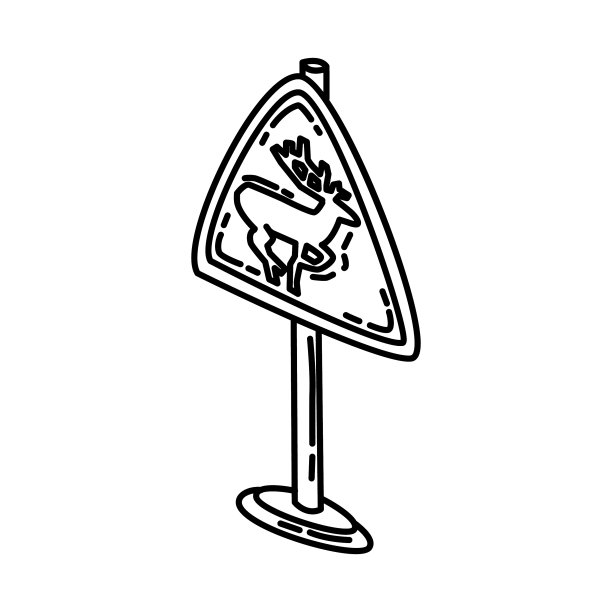 野生动物图标涂鸦手绘或轮廓图片下载