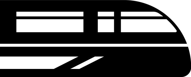 快速列车图标设计模板隔离图片下载