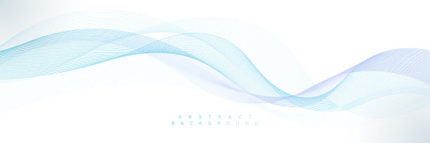 抽象的蓝紫色梯度流动波线图片下载