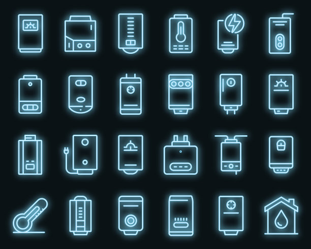 锅炉图标设置为霓虹灯图片下载