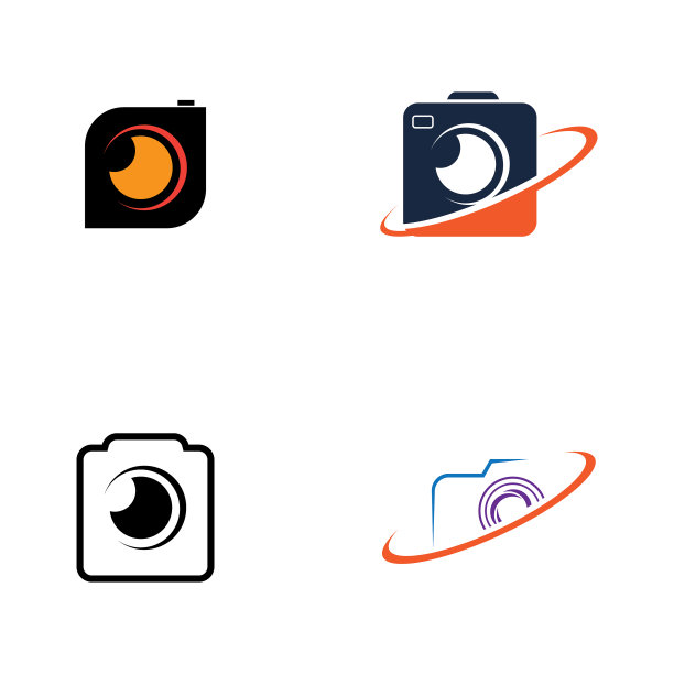 相机摄影标志图标设计模板图片下载