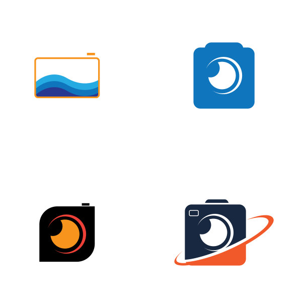 相机摄影标志图标设计模板图片下载