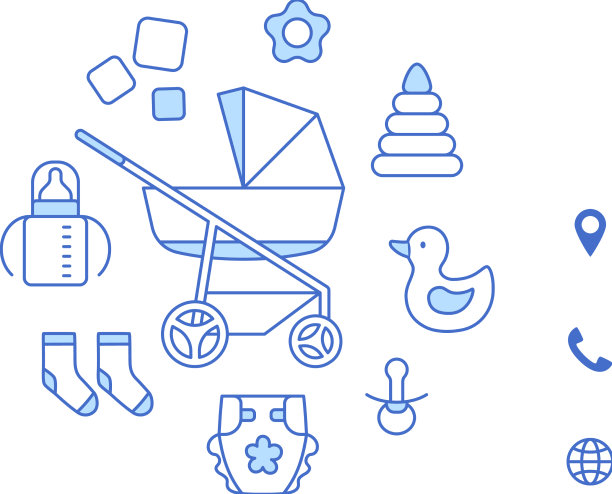 宝贝店参观或优惠卡外形设计图片下载