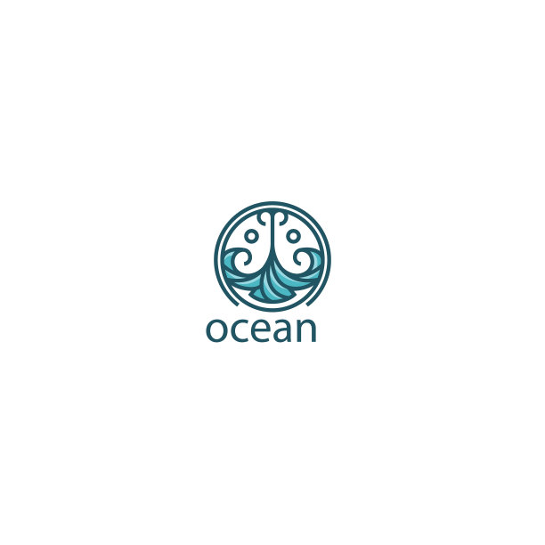 极简设计海景美标志设计图片下载