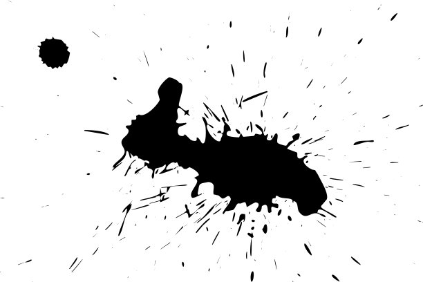 白底上的黑点。图片下载