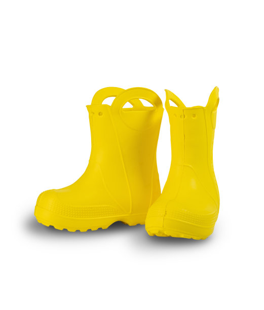 一双黄色胶靴图片下载