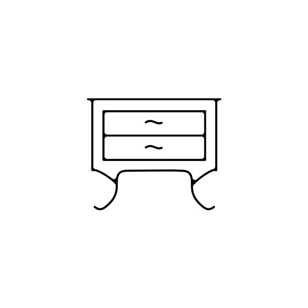 橱柜细线图标橱柜线形轮廓图片下载