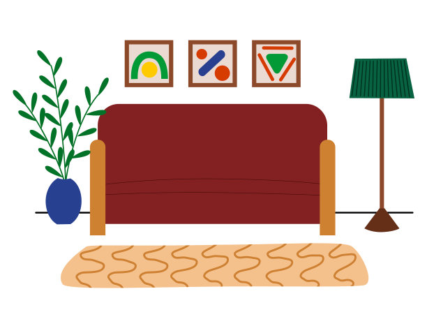 室内有一间舒适舒适的客厅图片下载