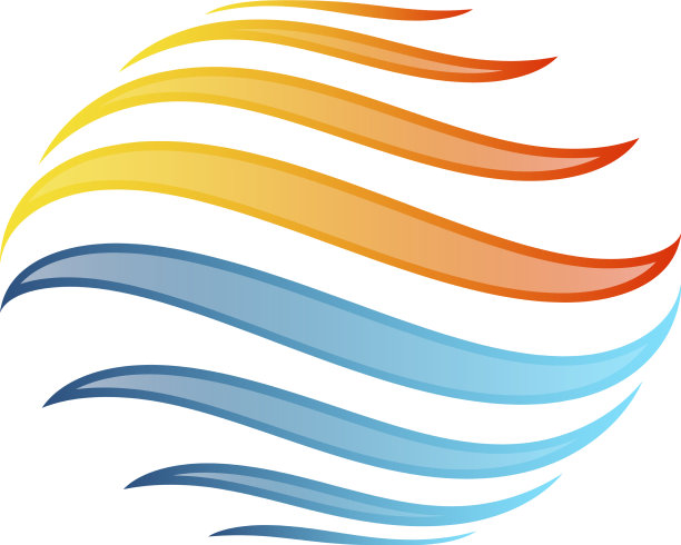 冷热空气流动标志图片下载