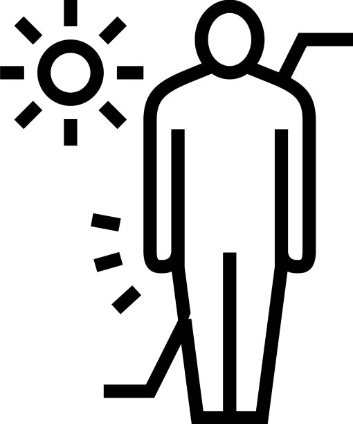 皮肤前后晒黑线图标图片下载