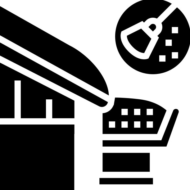 排水沟清洁字形图标图片下载