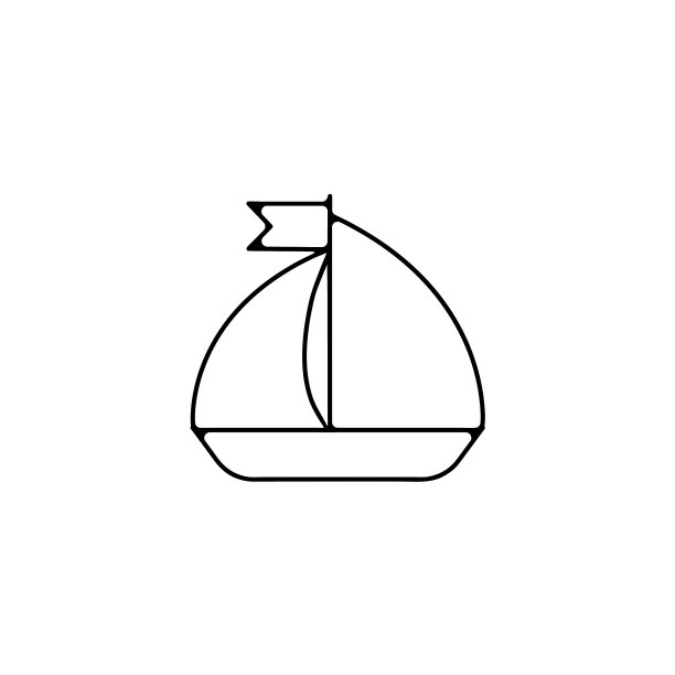 帆船帆船细线图标帆船帆船直线图片下载