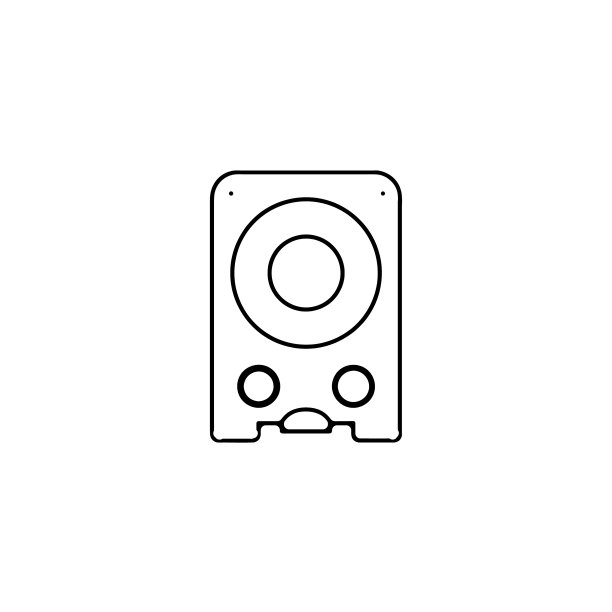 扬声器细线图标扬声器线性轮廓图片下载
