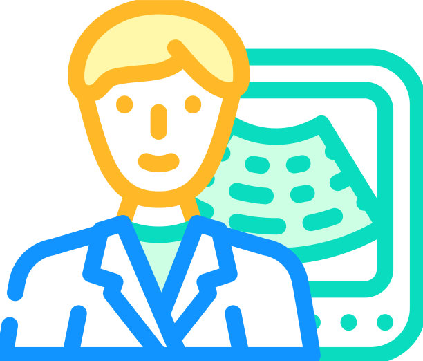 超声医工彩色图标图片下载